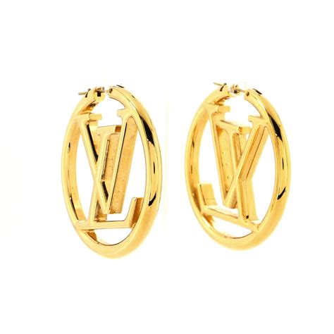 lv hoop|louis vuitton earrings hoops price.